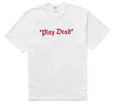 Supreme Play Dead Tee White Men