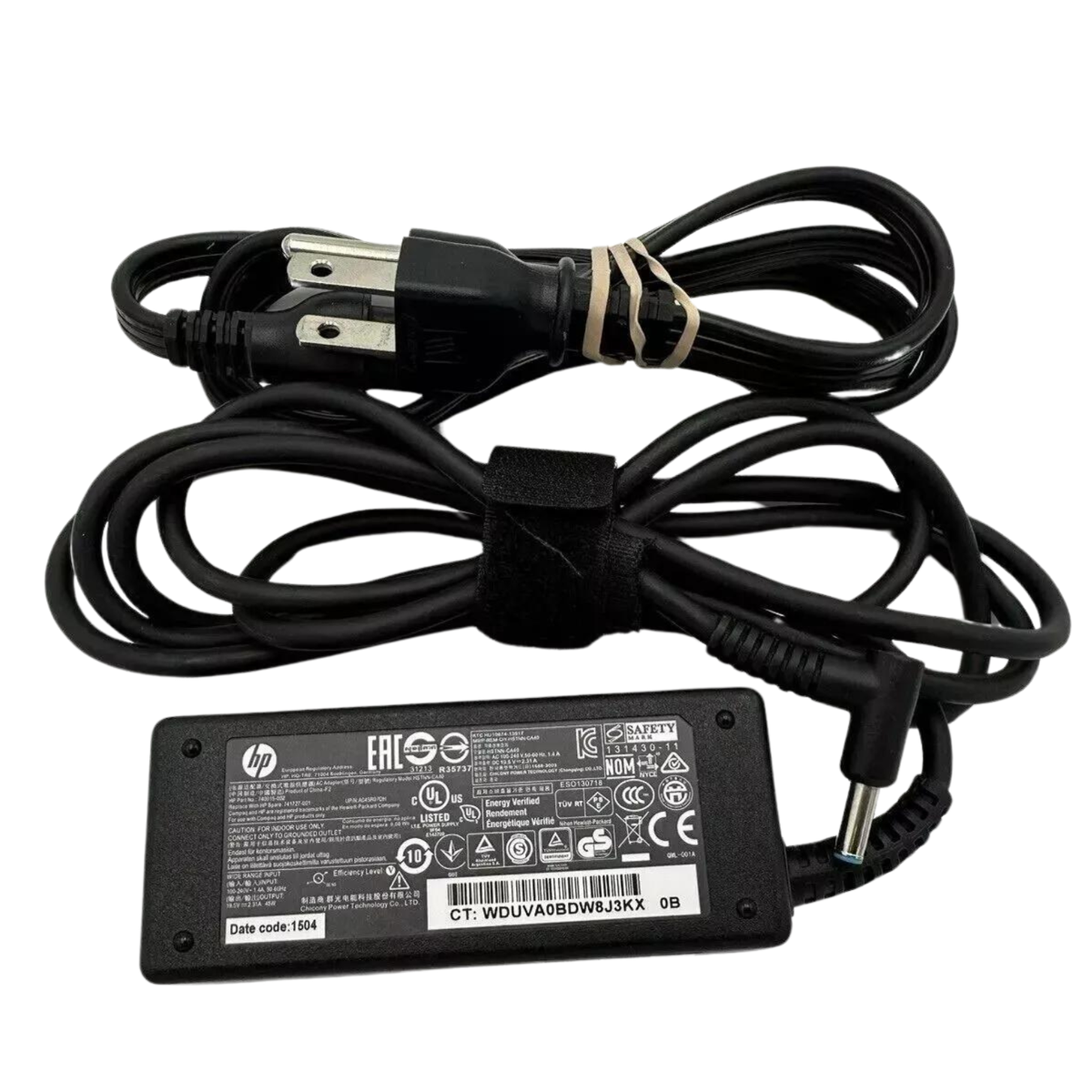 HP 45W Laptop Charger Blue Tip 19.5V - 2.31A Ac Adapter Power - Genuine Original - Foto 7