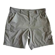 Men  s Under Armour Gray Loose Heat Gear Shorts Size 40
