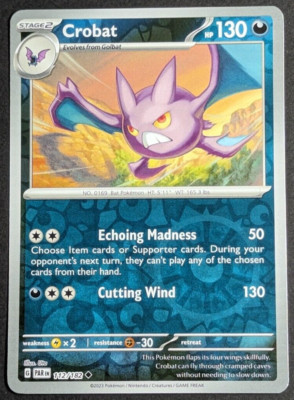 Crobat Reverse Holo NM 172/182 Paradox Rift Pokemon Card | eBay