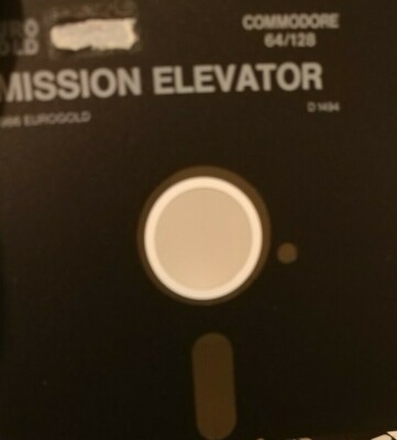 Mission Elevator (Eurogold, 1986) Commodore 64 (Diskette) 100% ok black 8-bit