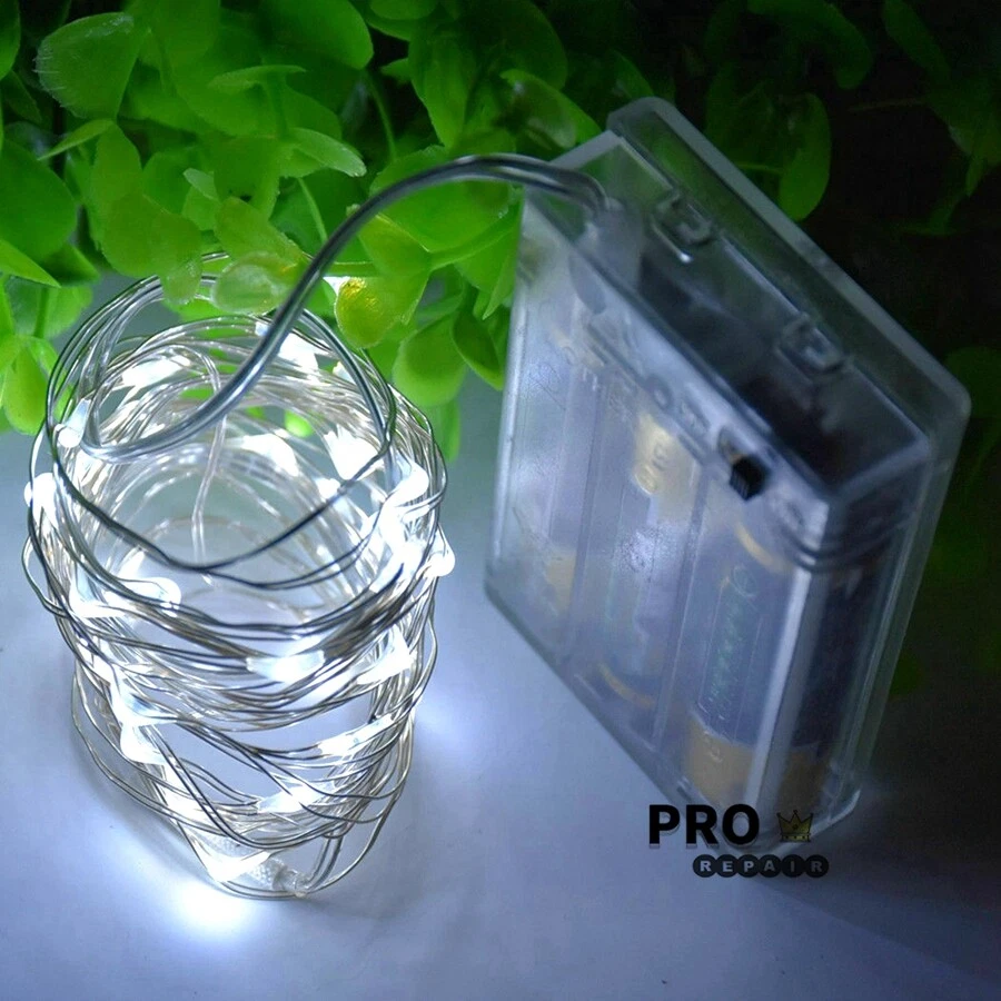 Mini LED Copper Wire String Fairy Lights Battery Operated With Remote Box - Image 4 of 4
