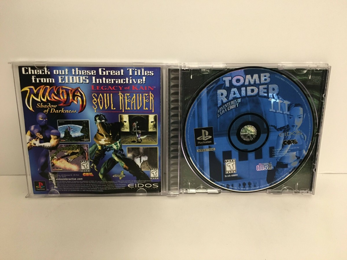 PlayStation - PS★TOME RAIDER 3 ADVENTURES OF LARA Tomb Raider III: Adventures of Lara Croft PS1 PSX PAL