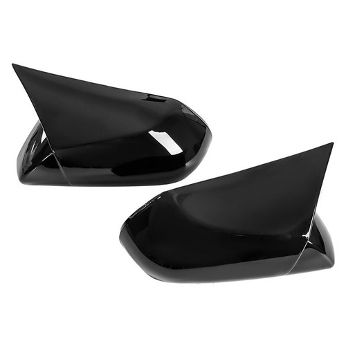 Cubiertas de espejo negro brillante para Toyota Camry 2018-2023 + mango de 4 puertas con superposición SMK - Imagen 9 de 13