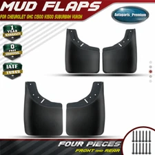 4x Splash Guards Mud Flaps for Chevrolet GMC C/K Suburban Pickup Tahoe 1988-2000