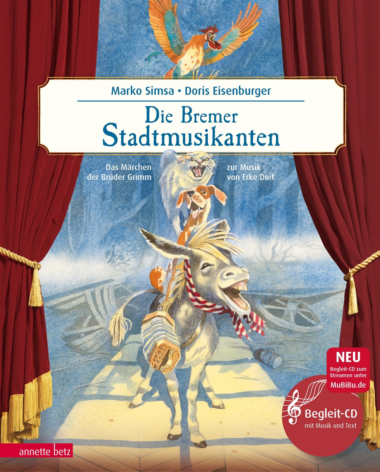 Thumbnail - Die Bremer Stadtmusikanten Marko Simsa Buch Musikalisches Bilderbuch