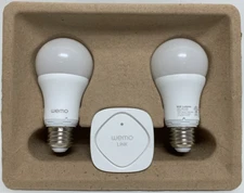 Belkin Wemo LED Lighting Starter Set - Smart Home Kit - Smart Light Bulbs F5Z048