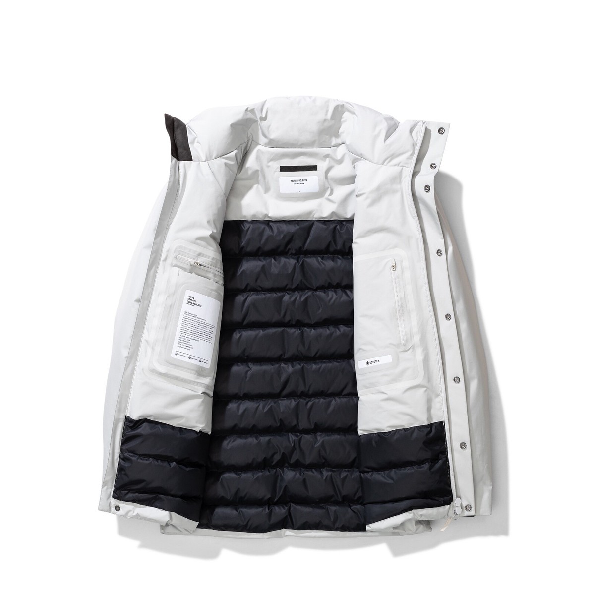 アウター ysr Norse Projects - Ystad Down Gore Tex Jacket - Glacier Grey - Size