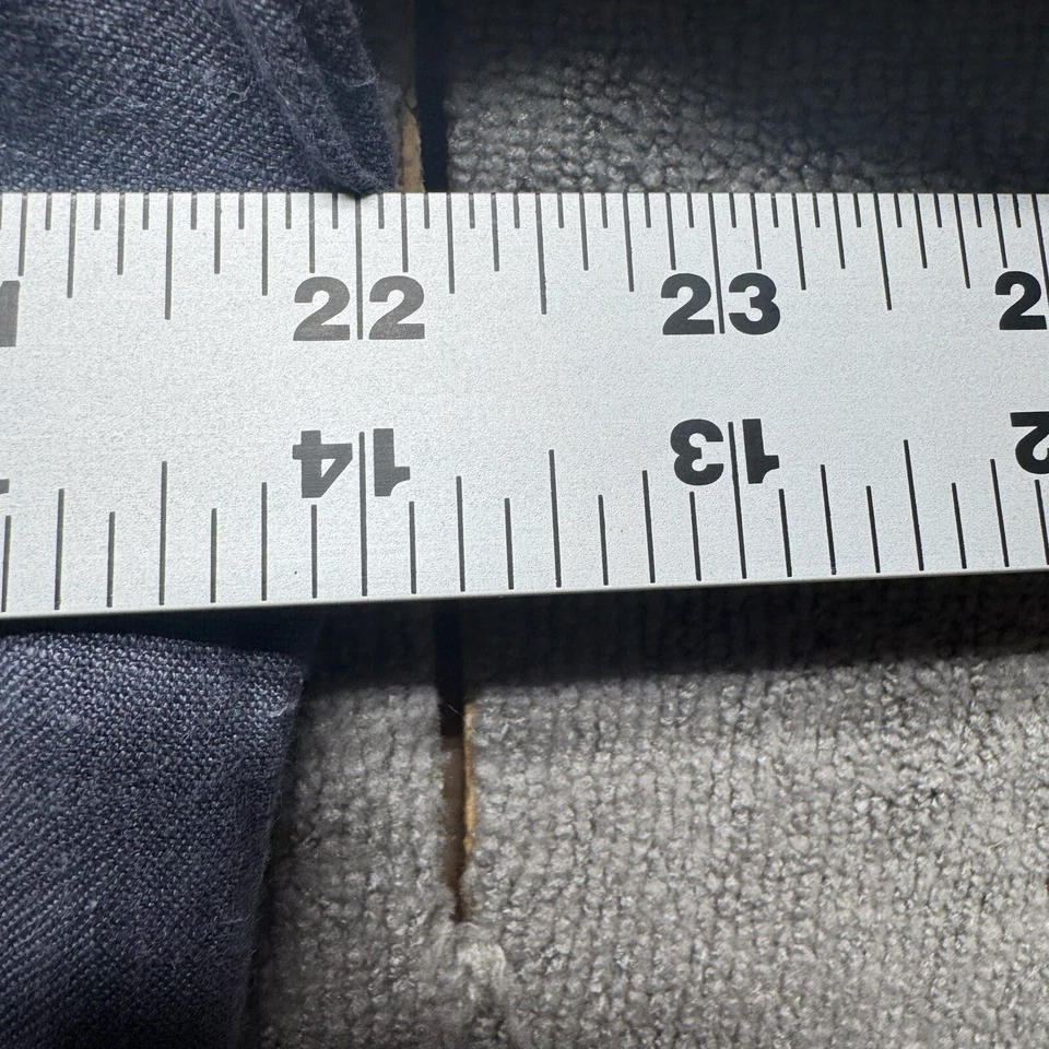 Camisa Reiss XL Acero Azul Lino Manga Corta Abotonada Vacaciones Clásica Foto 4 de 4