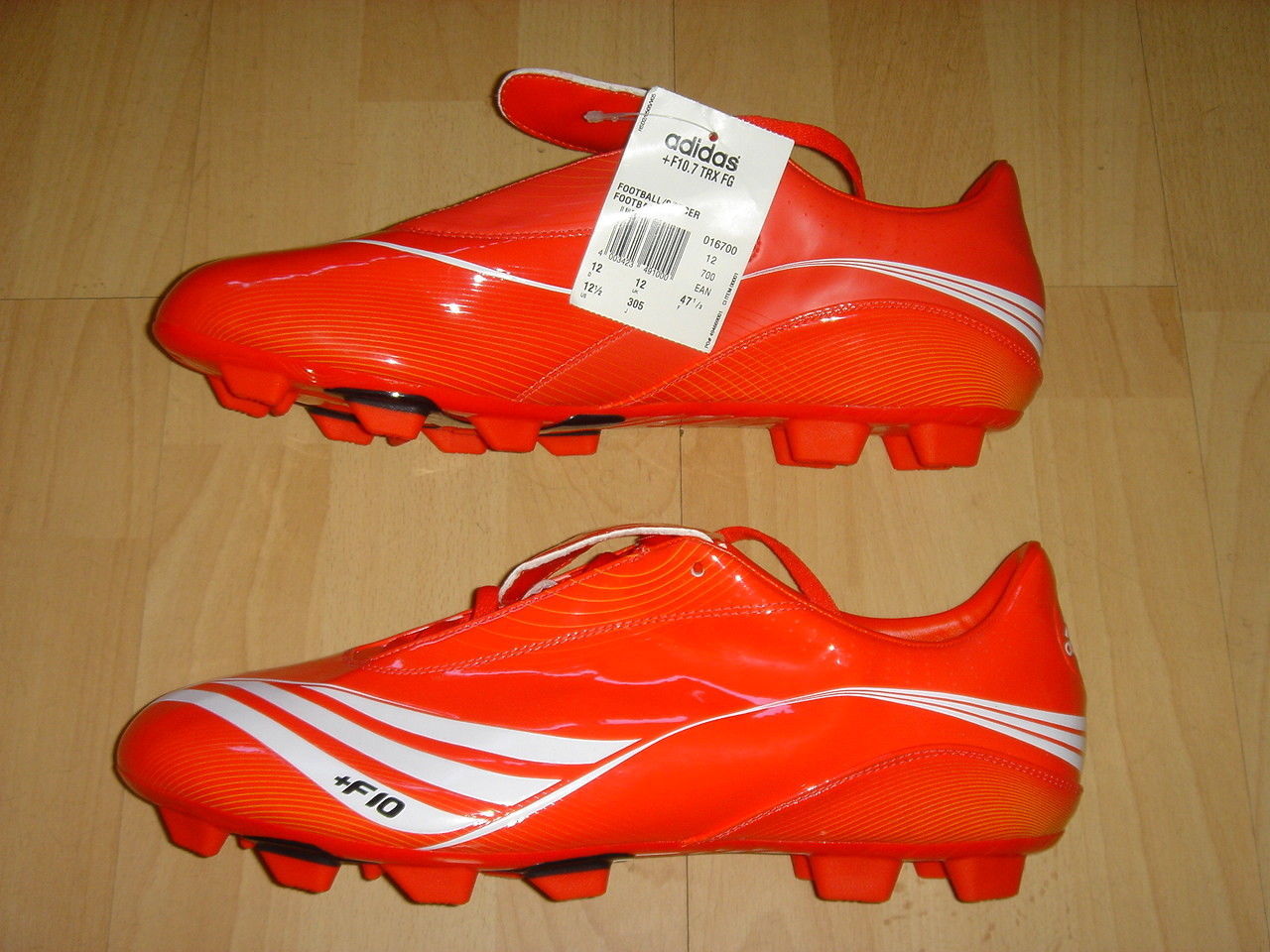 Adidas F10.7 Soccer Boots F 10 Football Firm Ground Shoes Red NEW