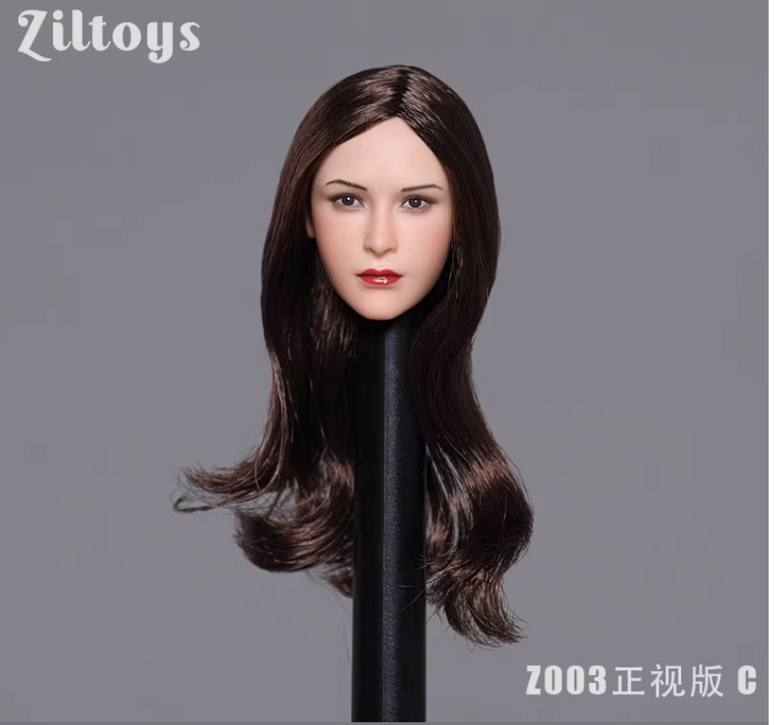 Ziltoys 1/6 Z003C Ada Wong Brown Hair Head Carving Fit 12 Ziltoys 1/6 Z003C Ada Wong Brown Hair Head Carving Fit 12