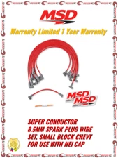 MSD Super Conductor 8.5mm Spark Plug Wire Set For 75-96 Small Block Chevrolet
