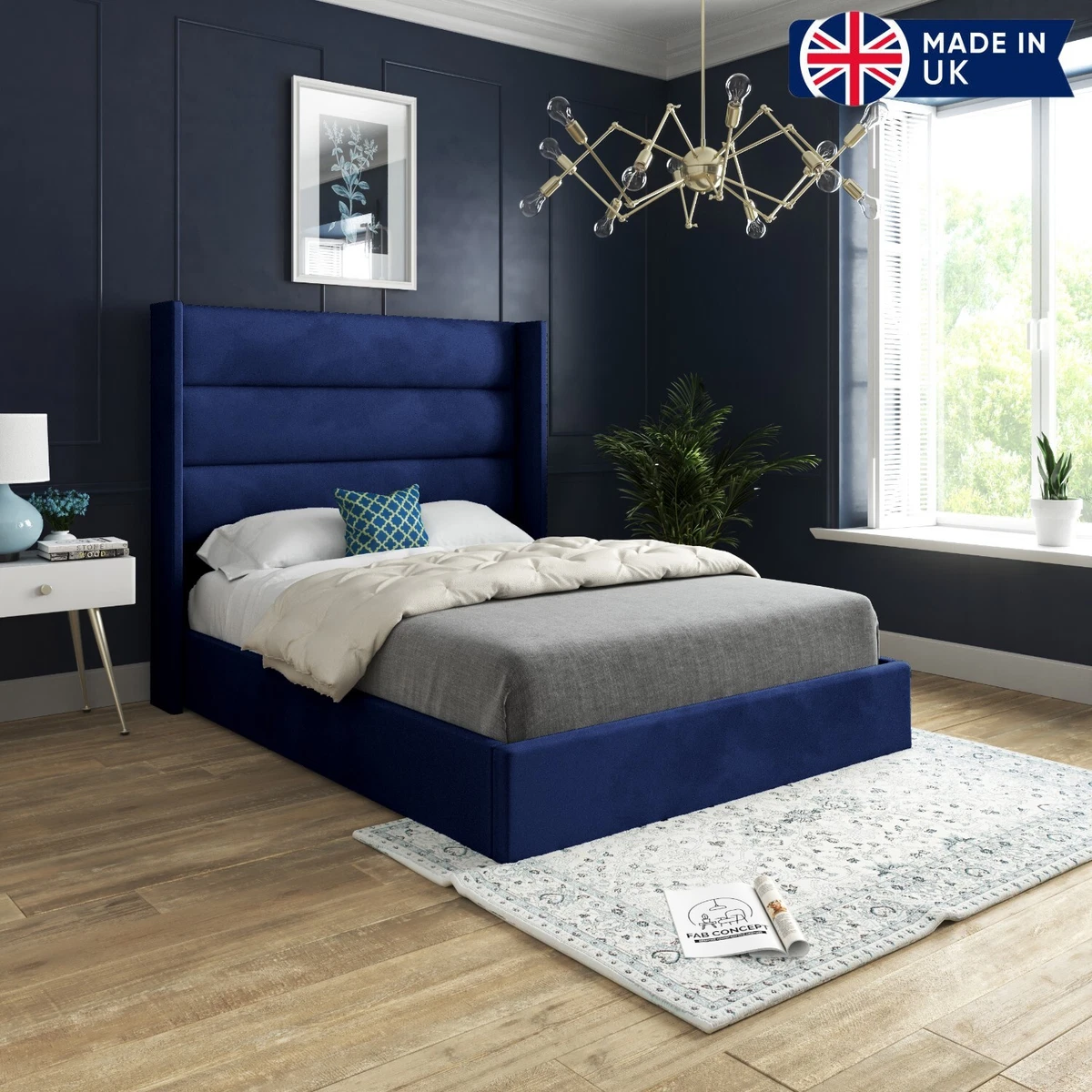 Aura upholstered bed frame deals