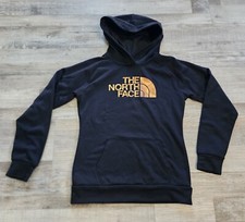 Women's North Face hooded sweatshirt Size S Gold Logo
