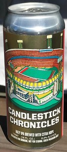 San Francisco SF 49ers Football-theme Candlestick Chronicles IPA Beer Can