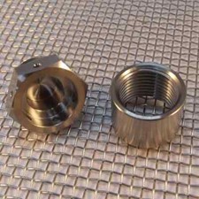 Lambda bolt and weld in insert M18 titanium