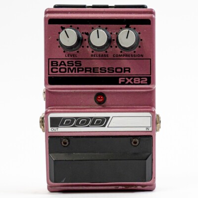 DOD FX-82 FX82 Bass Compressor Effect Pedal - Vintage - Made in USA