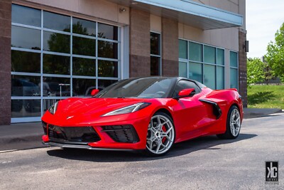 BD-F25 BRUSHED SILVER WHEELS RIMS 19X8.5 20X11 FOR CORVETTE C8 STINGRAY Z51