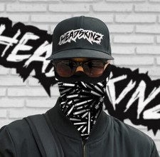 POLAR FLEECE FACE NECK WARMER - BULLETS Snow, Fishing, Camping