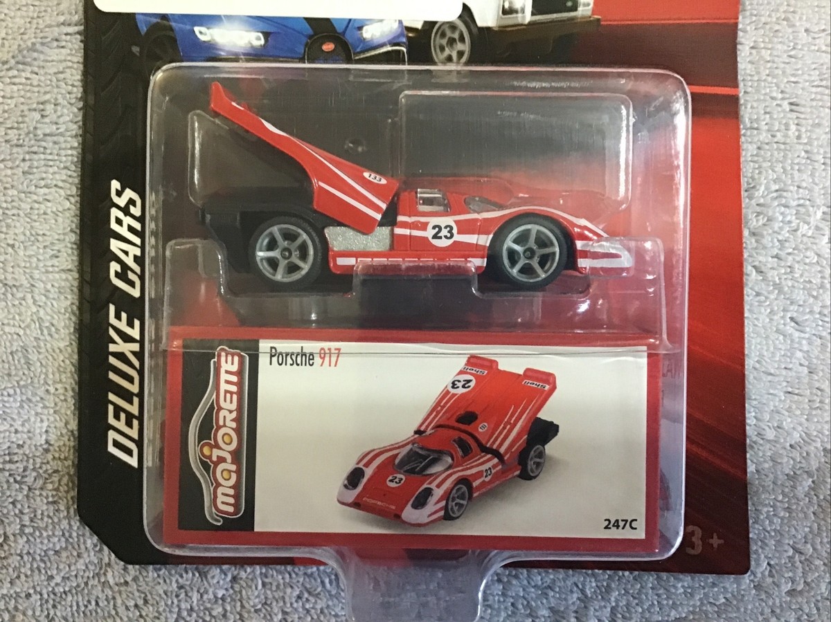 当時物：majoRETTE 他−ブリスターパック ミニカー (27点まとめ出品) Majorette Deluxe Cars 1970 PORSCHE 917 #23 Shell Racing 1/64 Scale