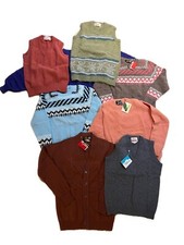 Lot of 8 VTG 1980s Panda Brand Sweaters NWT Angora Wool Deadstock Grandpa  