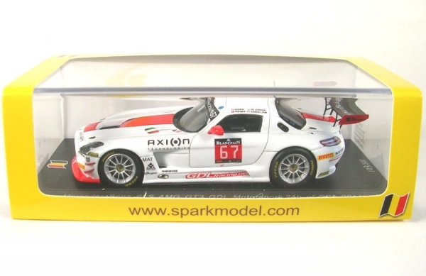 Mercedes-Benz SLS AMG GT3 Gdl Motorsport No.67 - 24h Spa 2014 1:43 Spark Boxed