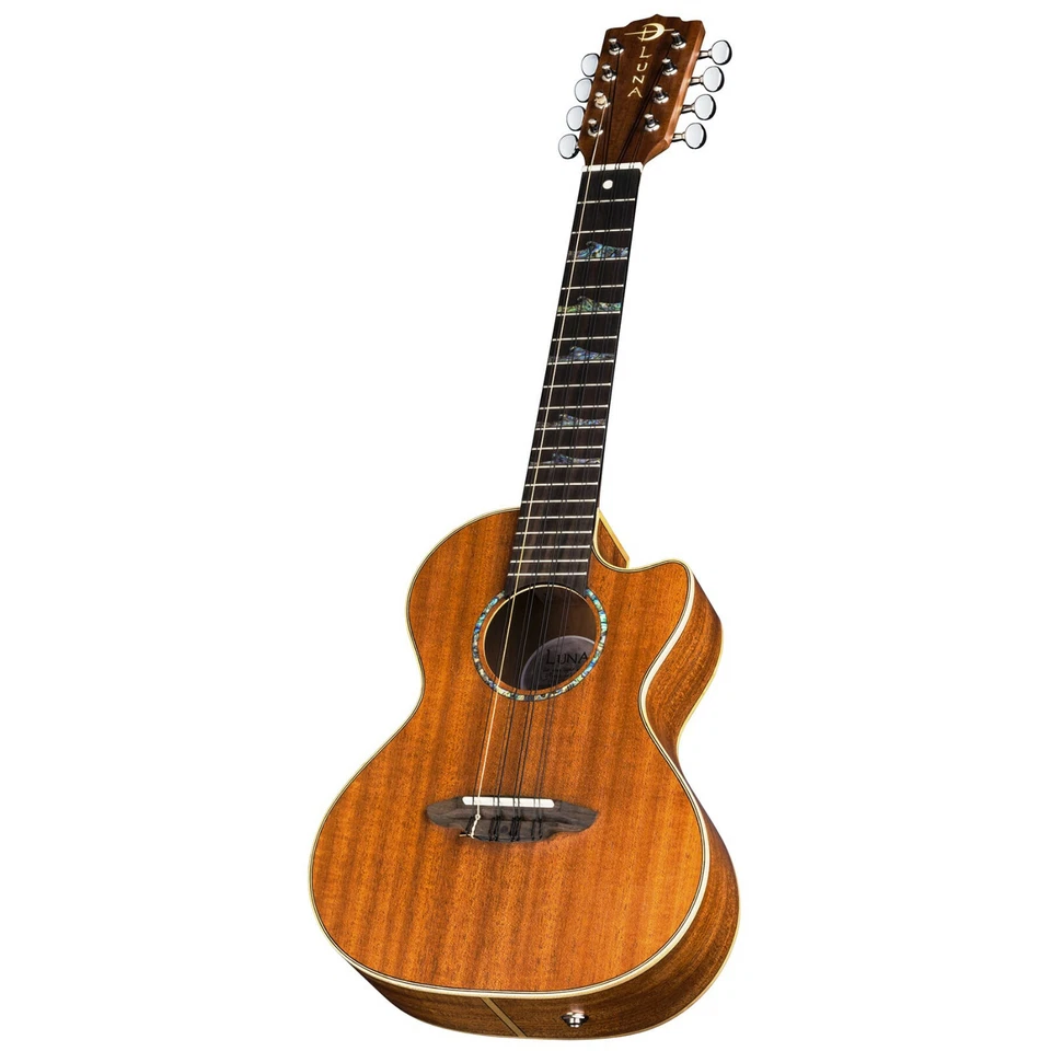 Luna High Tide Tenor 8-string electric Ukulele - NEW UKE w/ Hard Case - Image 4 of 4