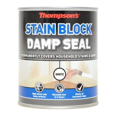 Thompson's 750ml weißer Fleckenblock/Feuchtversiegelungslack (deckt & verhindert)