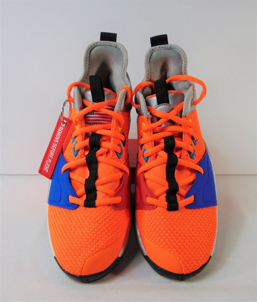 Nike PG Paul George 3 NASA GS Black Orange Basketball Shoes Nike PG Paul George 3 NASA GS Black Orange Basketball Shoes