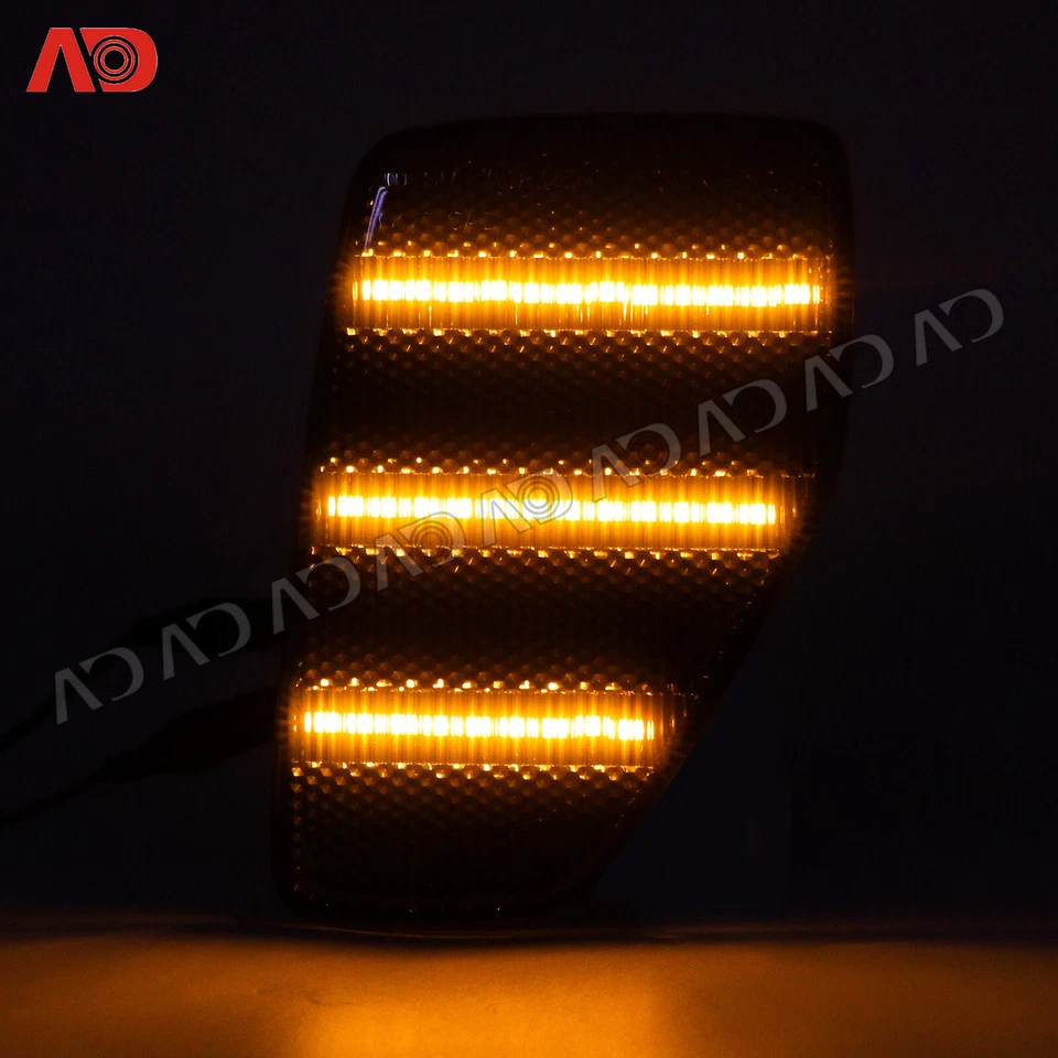 2x Para Hummer H3 H3T Lente de Humo LED Frontal Lateral Marcador Lámpara Esquina Luz de Estacionamiento Foto 2 de 4