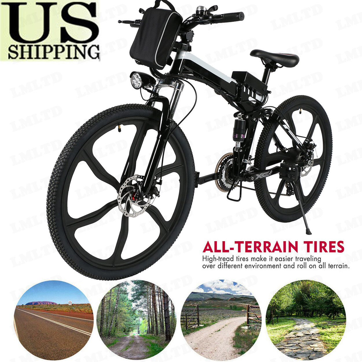 ancheer folding electric bike ebay