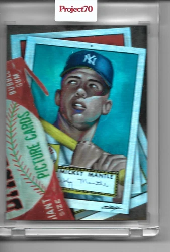 Topps Project 70 Mickey Mantle by Chuck Styles NY Yankees RAINBOW FOIL 28/70
