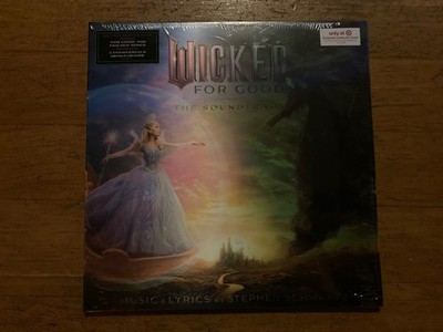 Wicked For Good Soundtrack OST Lenticular Cover Pink Green Vinyl 2LP Target New