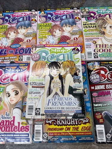 Shojo Beat Manga Magazine 2009 Lot Of 8 Jan X2, Feb, Mar, April, May, June, July