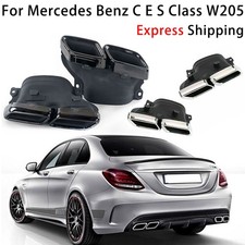 For Mercedes Benz C E S Class W205 C63 CLA GLE Car Exhaust Tip Muffler Pipe