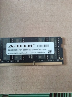 A-Tech 16gb 2rx8 DDR4 PC4-25600 SO-DIMM/3200MHz Laptop RAM 40038