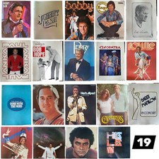 19 Vintage Rock Movie Concert Tour Programs 60s 70s Cash Carpenters Manilow Lot