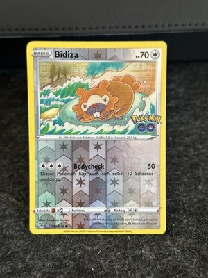 Pokemon Bidiza 059/078 Reverse Unpeeled Ditto Holo Pokemon GO  Deutsch NM 