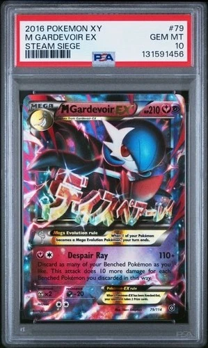 M GARDEVOIR EX #79 PSA 10 • 2016 POKEMON XY STEAM SIEGE