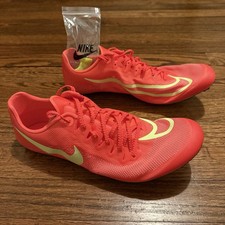 Nike Zoom Ja Fly 4 Track Field Spikes Crimson Barely Volt Men Sz 11.5 DR2741-601