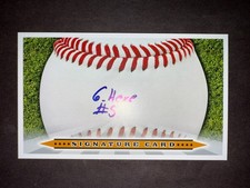 Guillermo Heredia, MARINERS (2016 Debut) SIGNED 3x5 Index Card (HS)