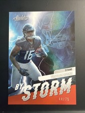 Treylon Burks 2022 Absolute By Storm Spectrum Orange #BST-11 SP RC Titans /75