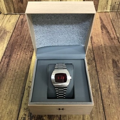 Hamilton Pulsar PSR H52414130 Silver SS Digital Men's Watch with Box Used