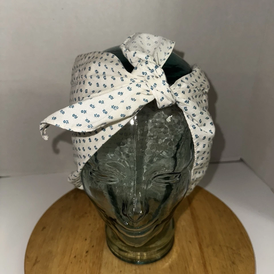 Pañuelo Artex vintage años 70 capó azul estampado floral corbata frontal hecho en EE. UU. Foto 2 de 4