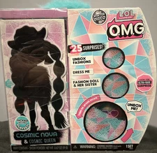 NEW! LOL Surprise OMG Winter Disco COSMIC NOVA & COSMIC QUEEN DOLLS *IN BOX*