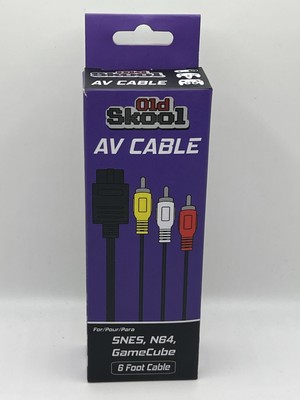 Old Skool 6 Foot Cable For Nintendo SNES N64 GameCube