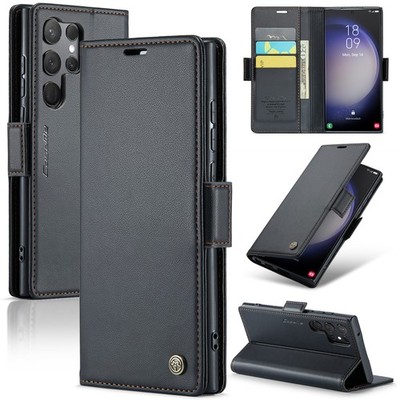 For Samsung Galaxy S25 Ultra S24 S23 S22 S21 Flip Stand PU Leather Wallet Case 