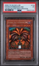 YU-GI-OH LOB-LEGEND OF BLUE EYES WHITE DRAGON EXODIA THE FORBIDDEN ONE PSA 1
