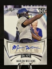 2021 Leaf Draft - Autographs Marlon Williams #BA-MW2 (AU, RC) H567