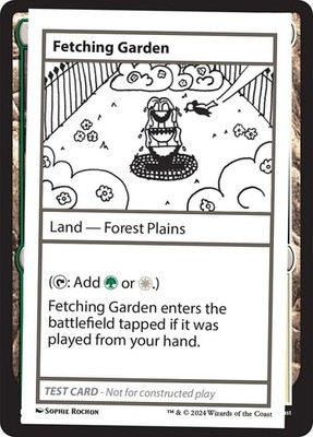 Fetching Garden 1x MtG Mystery Booster 2 Playtest 2024 SP/NM